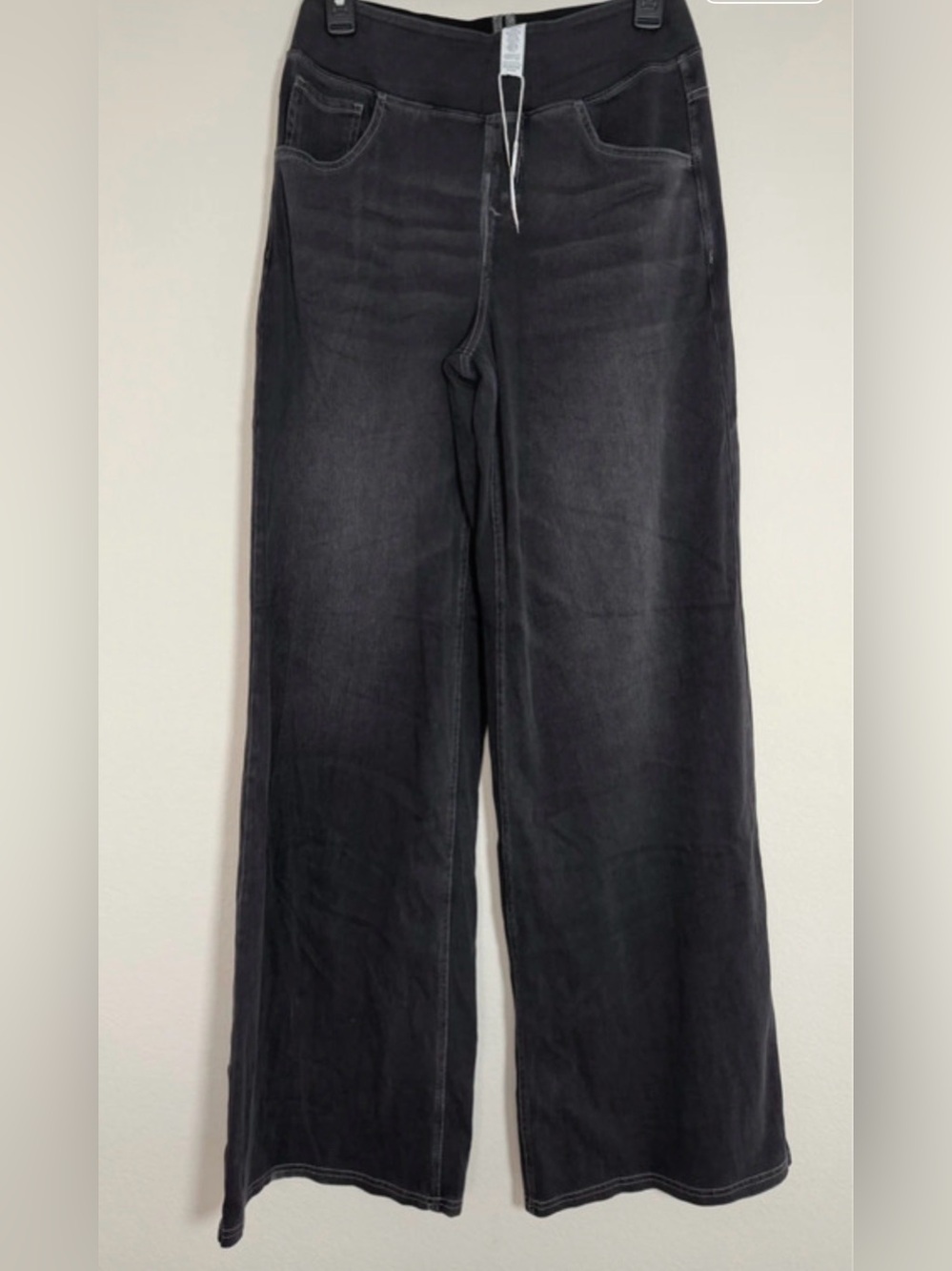 HALARA Black Wide-Leg Jeans, Size M Tall